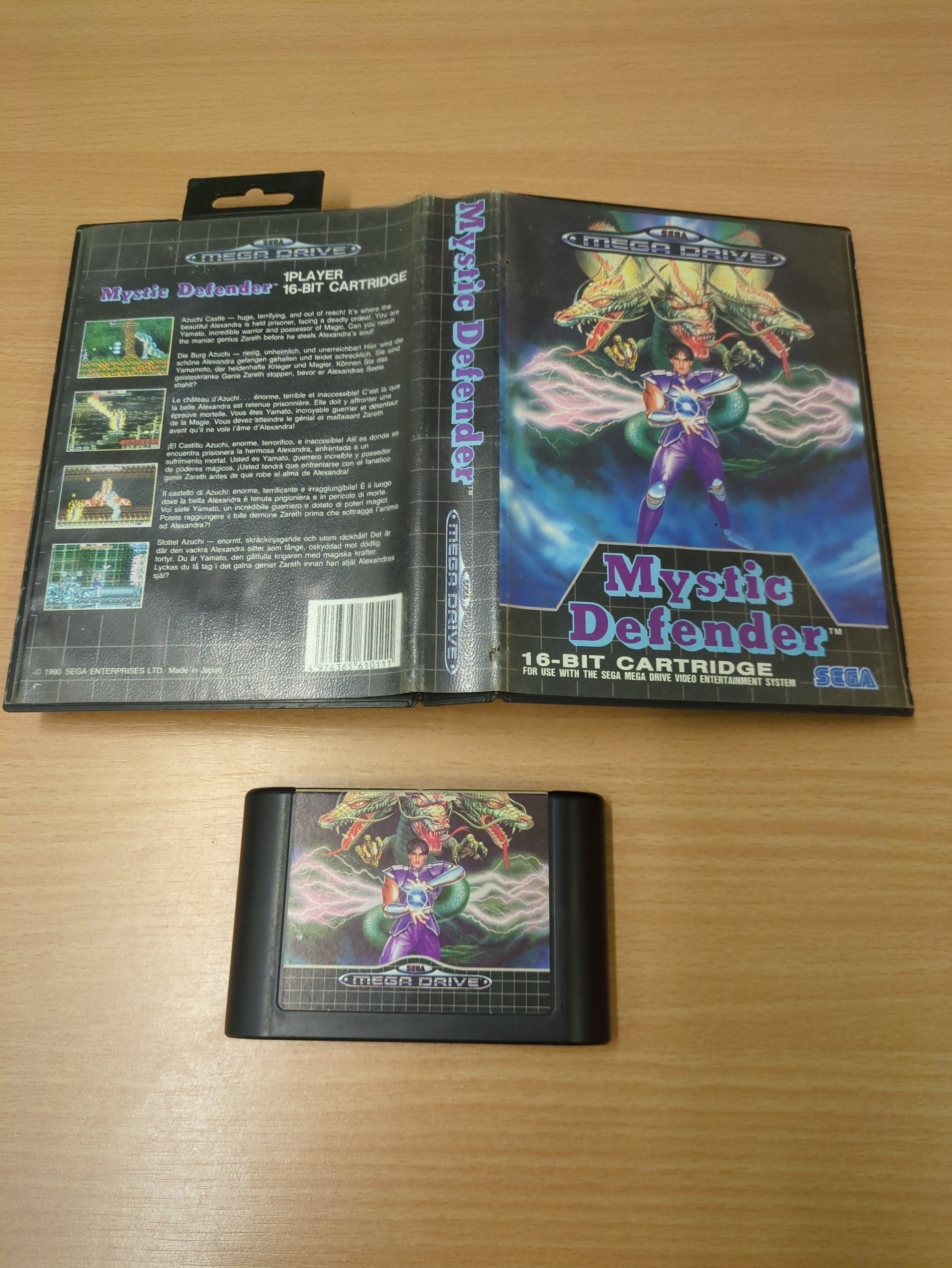Mystic Defender Sega Mega Drive game complete Mystic Defender Sega Mega Drive game complete